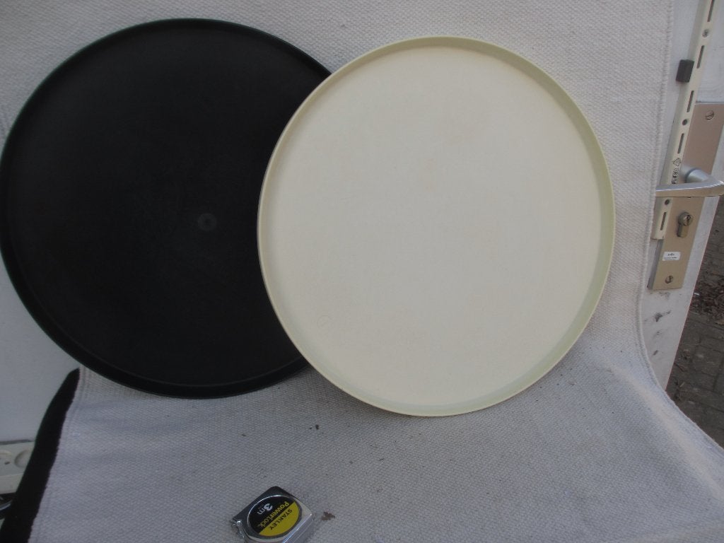 2 stuks Vintage Stelton dienblad Erik Magnussen, Kunststof, Gebruikt, Rond, Ophalen of Verzenden