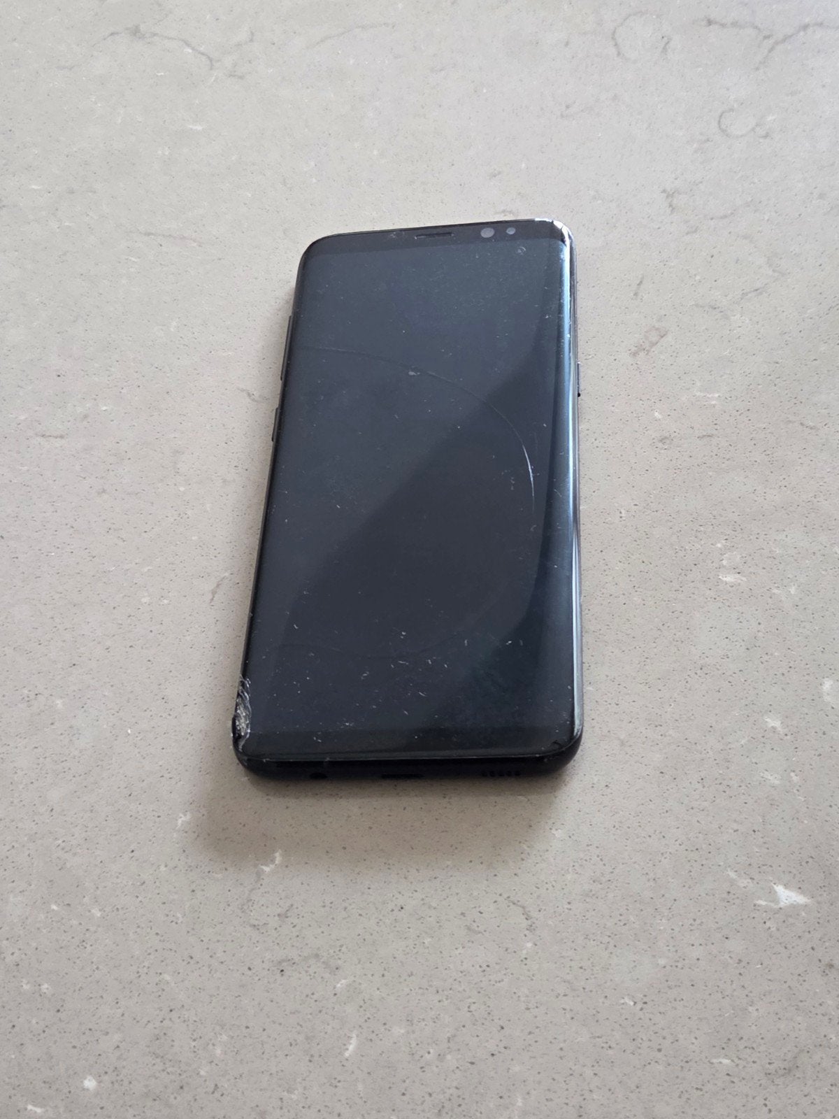 Samsung Galaxy S8 met beschadigingen, Telecommunicatie, Gebruikt, Zwart, Touchscreen, Ophalen of Verzenden