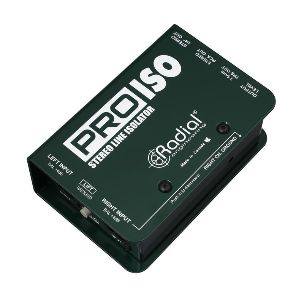 Radial PRO ISO passieve stereo DI +4dB gebalanceerd -10dB, ., Overige typen, Nieuw, Ophalen of Verzenden