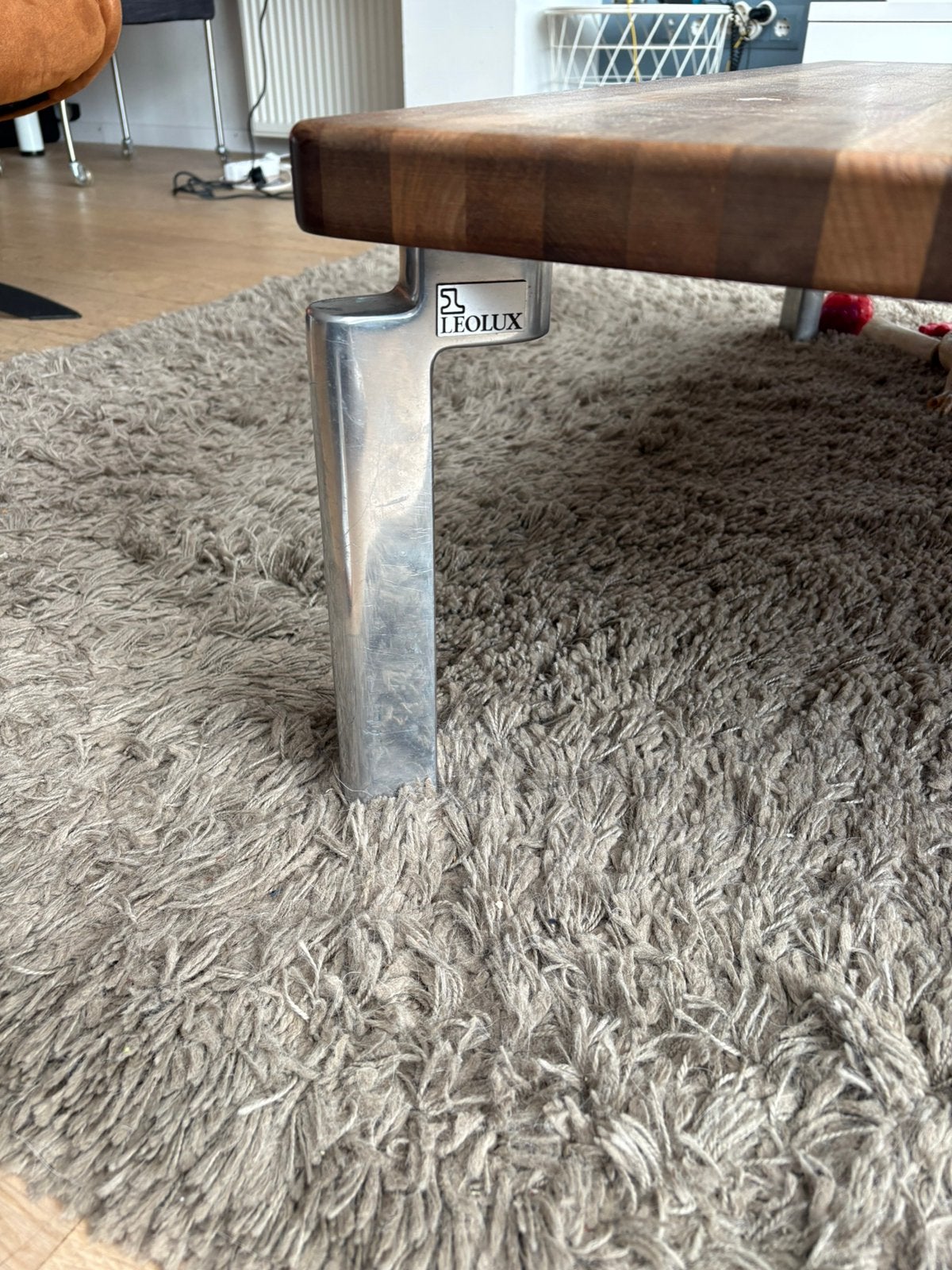 Leolux salon tafel, Ophalen, 50 tot 100 cm, Vierkant, 50 tot 100 cm
