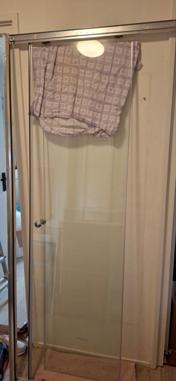 GRATIS Anano Douchewand met 2 Schuifdeuren (150x200 cm), Ophalen, Gebruikt, Glas, Douche