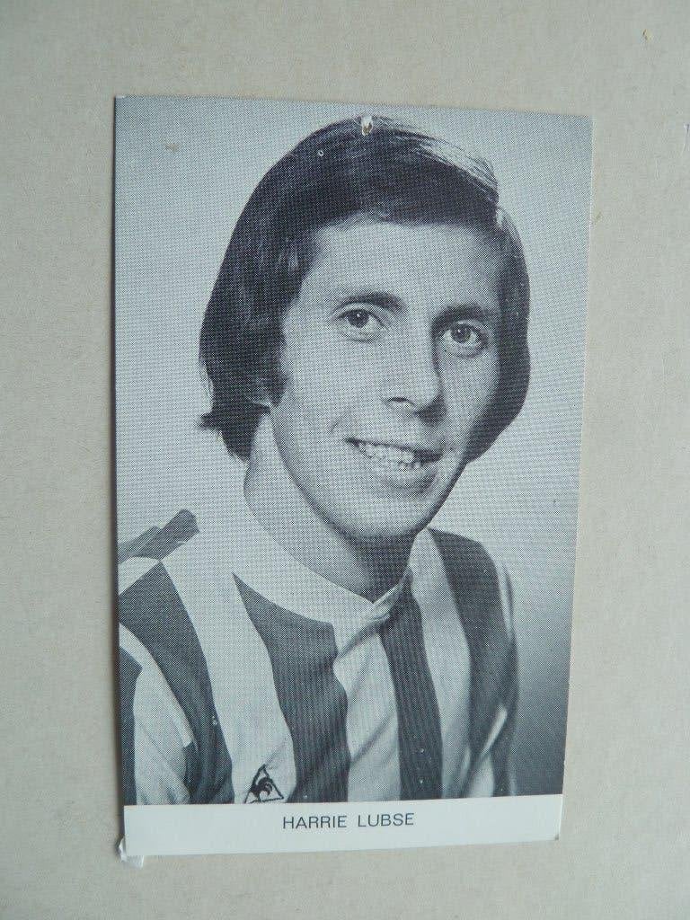 Spelerskaart. Harrie.Lubse.  PSV.  7 x 11,5 cm, Ophalen of Verzenden, Gebruikt, PSV, Spelerskaart