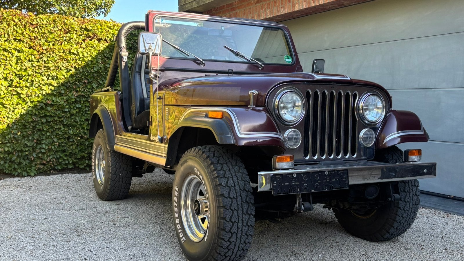 Jeep cj7 laredo 81’, Auto's, Zwart, Cabriolet, Handgeschakeld, Vierwielaandrijving