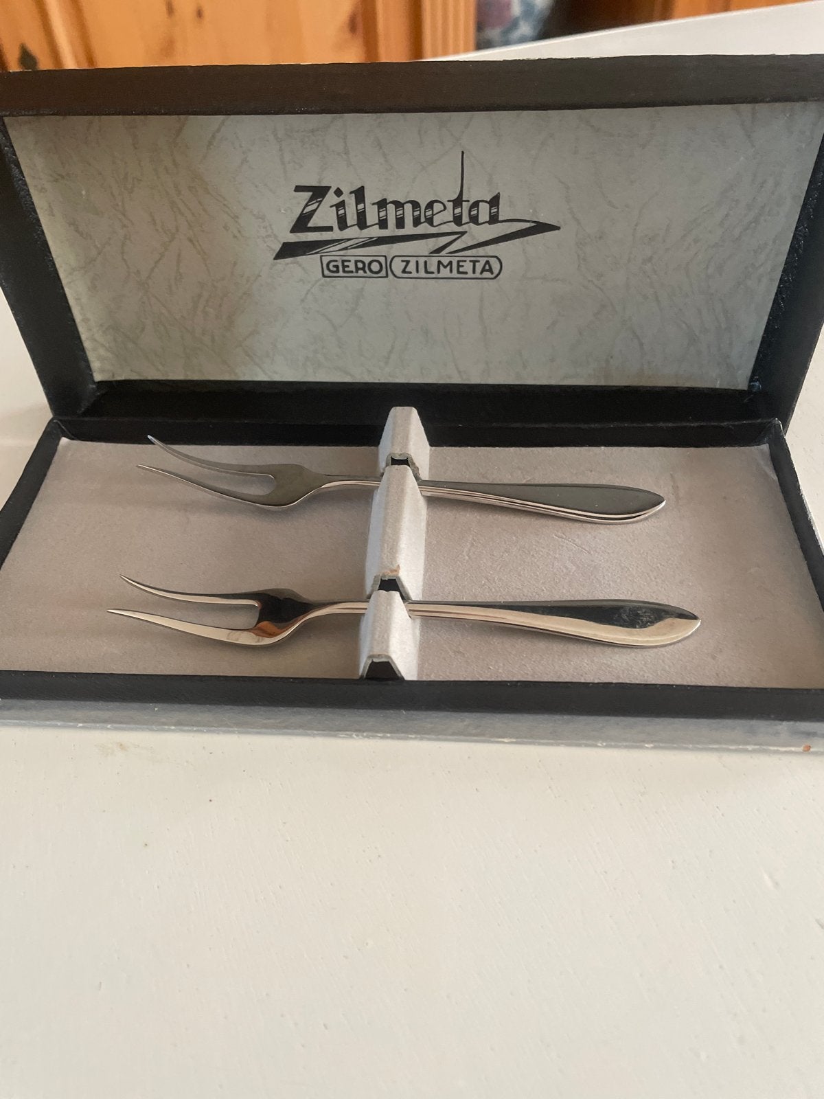 Gero Zilmeta vleesvorkjes in originele doos, Antiek en Kunst, Ophalen