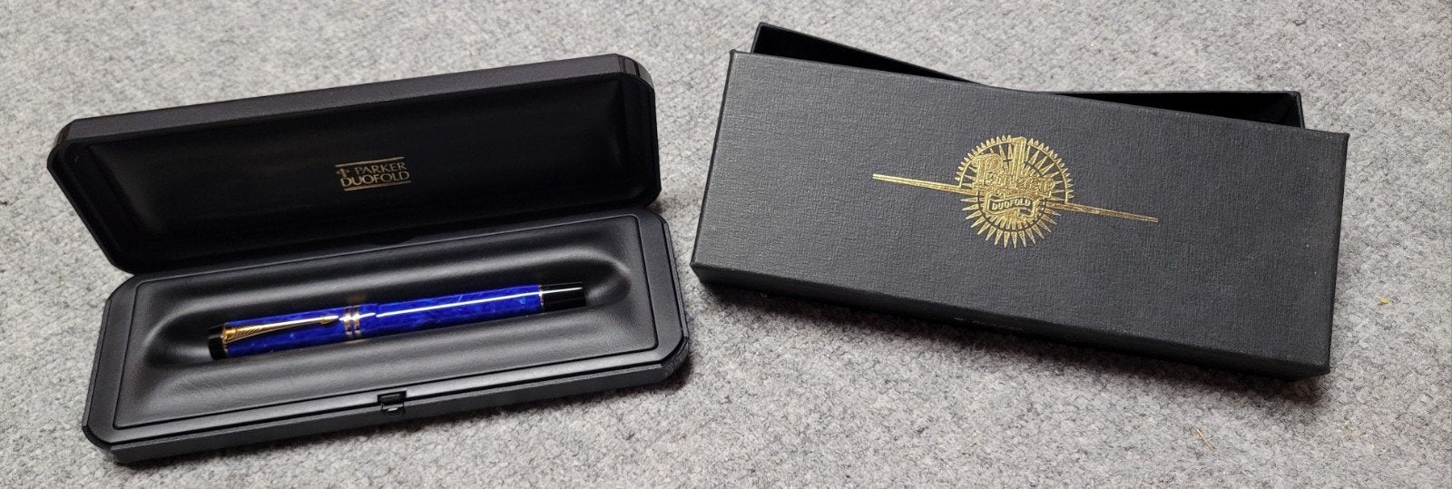 Parker Duofolt vulpen 18k nieuw Lapis Blue, Ophalen of Verzenden, Nieuw, Vulpen, Parker