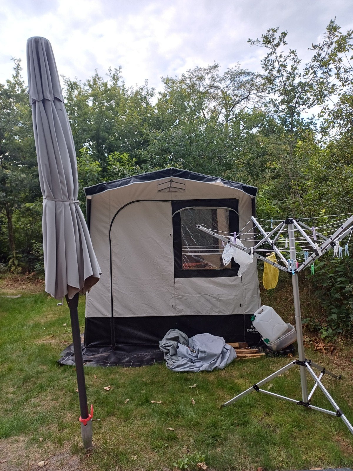 Ruime schuurtent te koop., Caravans en Kamperen, Tenten, Ophalen of Verzenden, Gebruikt, Tot en met 4