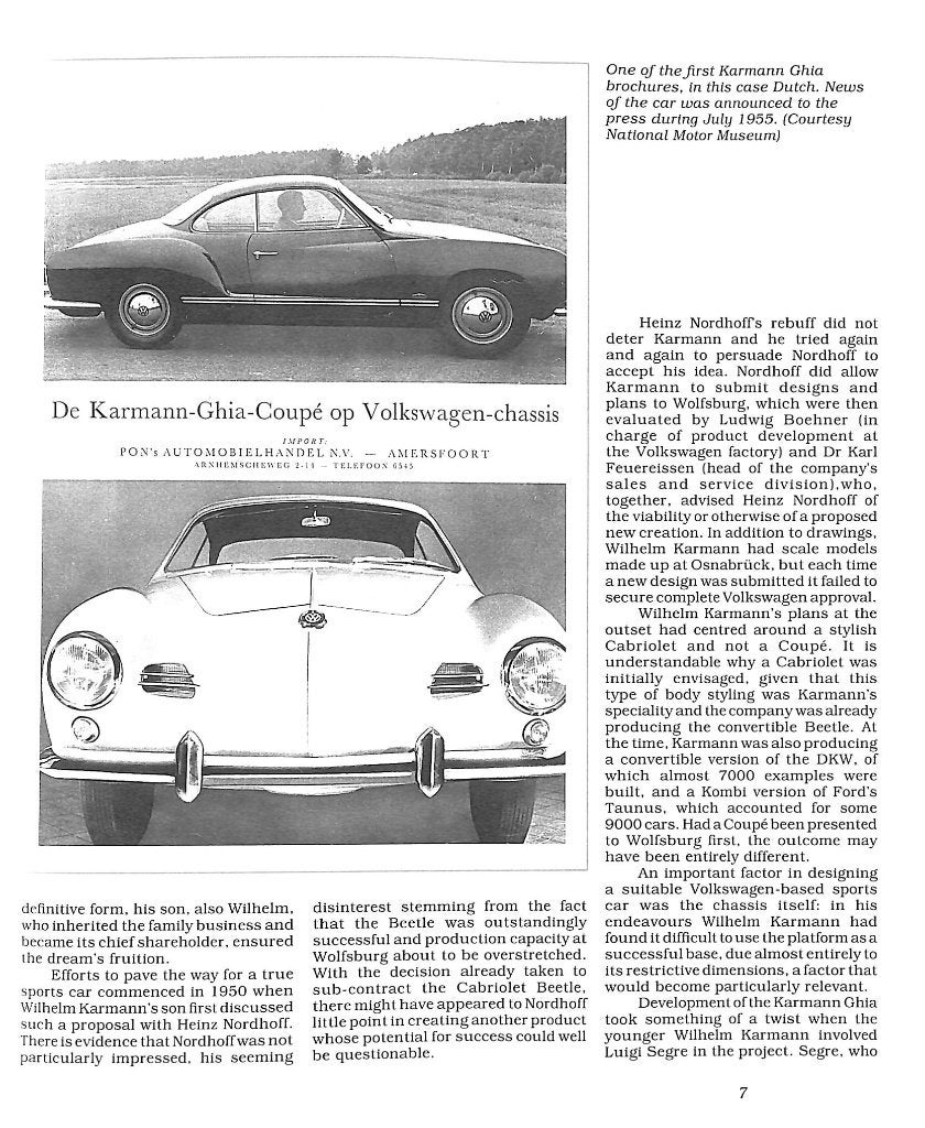 Karmann Ghia Coupé & Cabriolet, Verzenden, Malcolm Bobbitt, Nieuw, Volkswagen