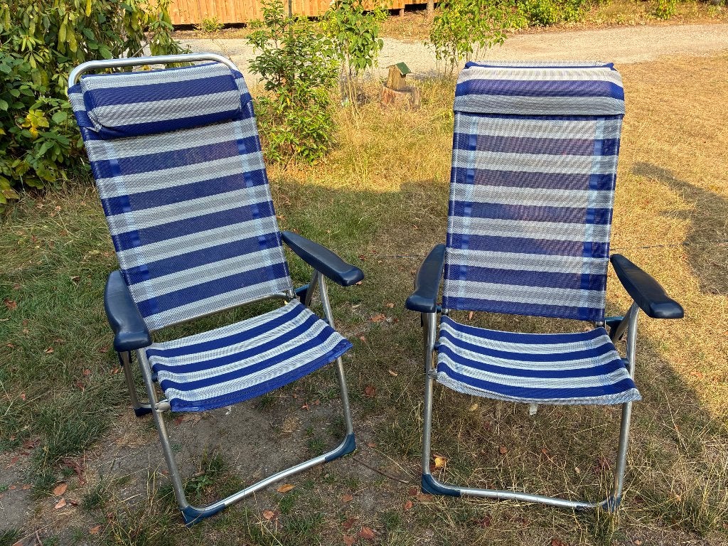 2 Standenstoelen/ campingstoelen merk Crespo, Ophalen, Zo goed als nieuw, Campingstoel
