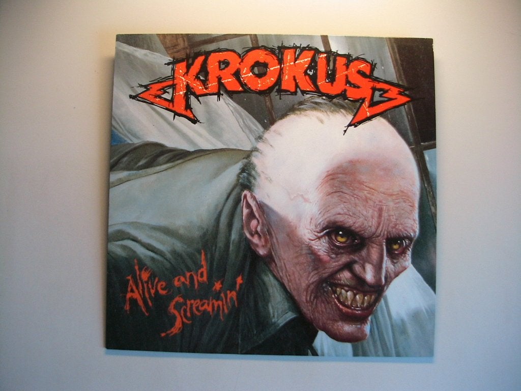 LP Krokus - Alive and screamin', Verzenden, Gebruikt