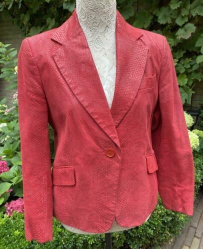 Leren jasje maat M [DM], Kleding | Dames, Maat 38/40 (M), Ophalen of Verzenden, Zo goed als nieuw, Jasje