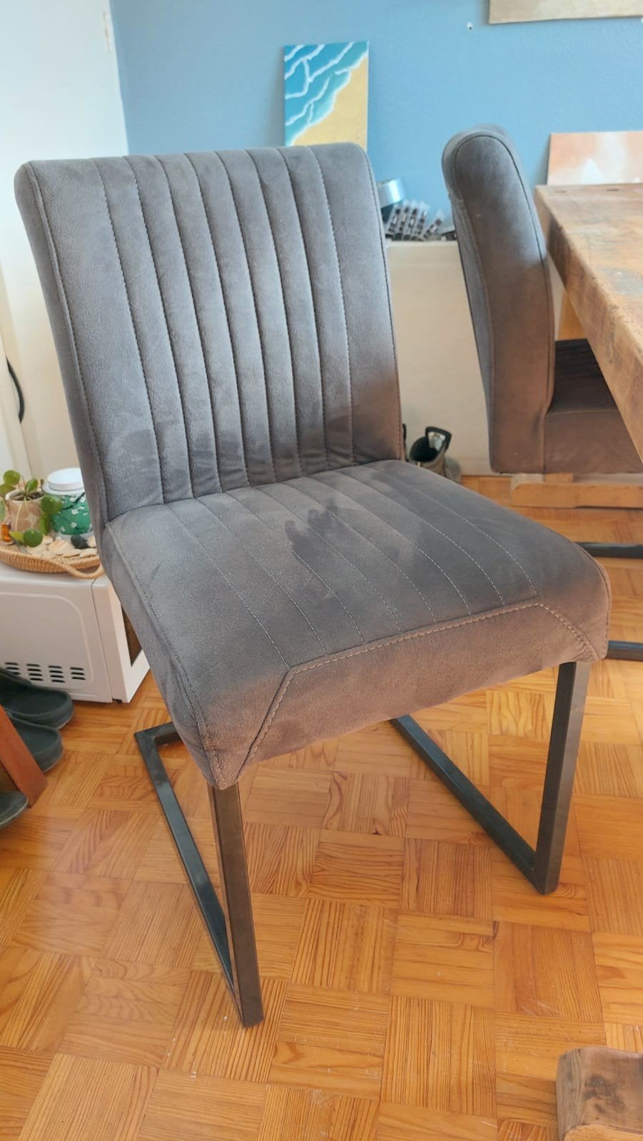4 mooie eetkamer stoelen, Ophalen, Zo goed als nieuw, Metaal, Vier