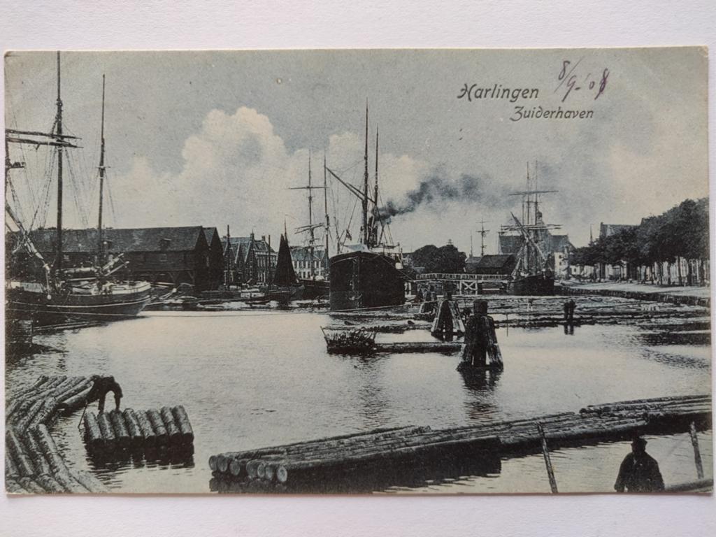 X1916 Harlingen 1906 Stoomboot, Ophalen of Verzenden, Voor 1920, Noord-Holland
