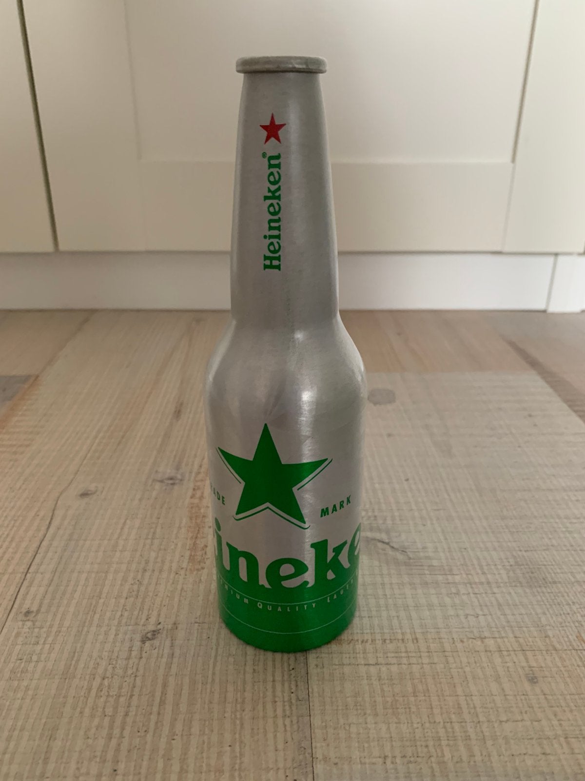 Heineken aluminium fles, Verzamelen, Ophalen of Verzenden, Zo goed als nieuw, Flesje(s), Heineken