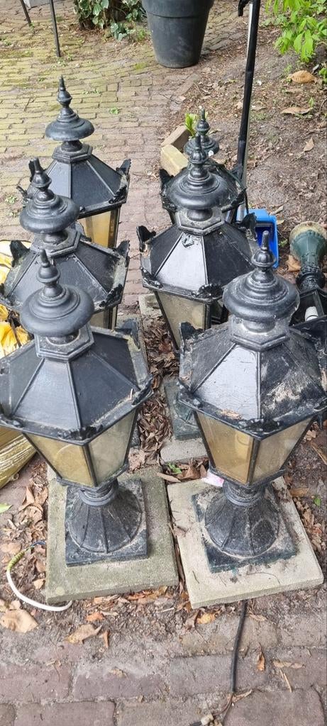 Mooie buitenlampen, meerdere beschikbaar, Tuin en Terras, Buitenverlichting, Ophalen, Gebruikt, Staande lamp, Netvoeding