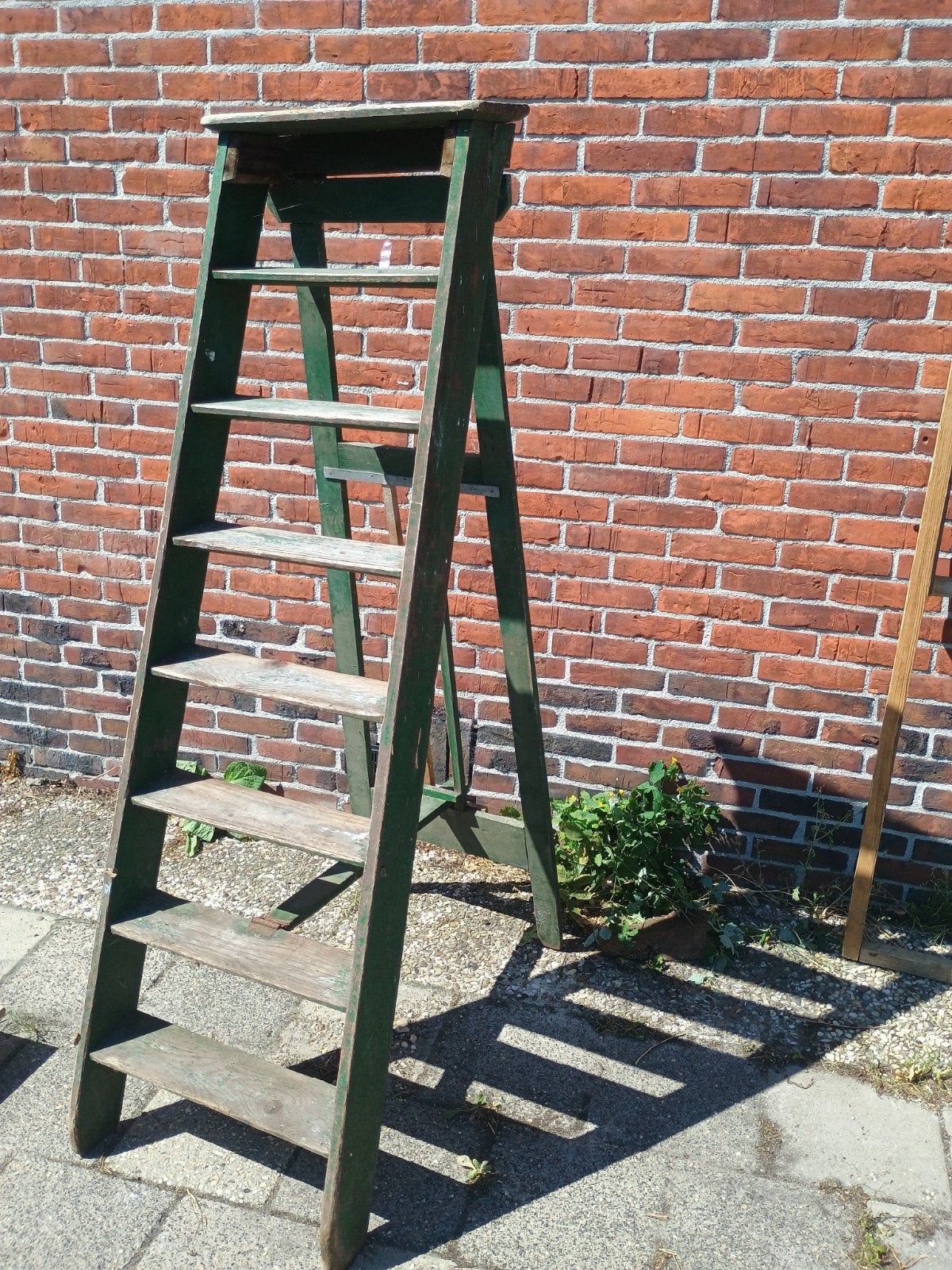 Stevige houten trap, ideaal voor klussen of decoratie, Ophalen of Verzenden, Gebruikt, Trap, 2 tot 4 meter