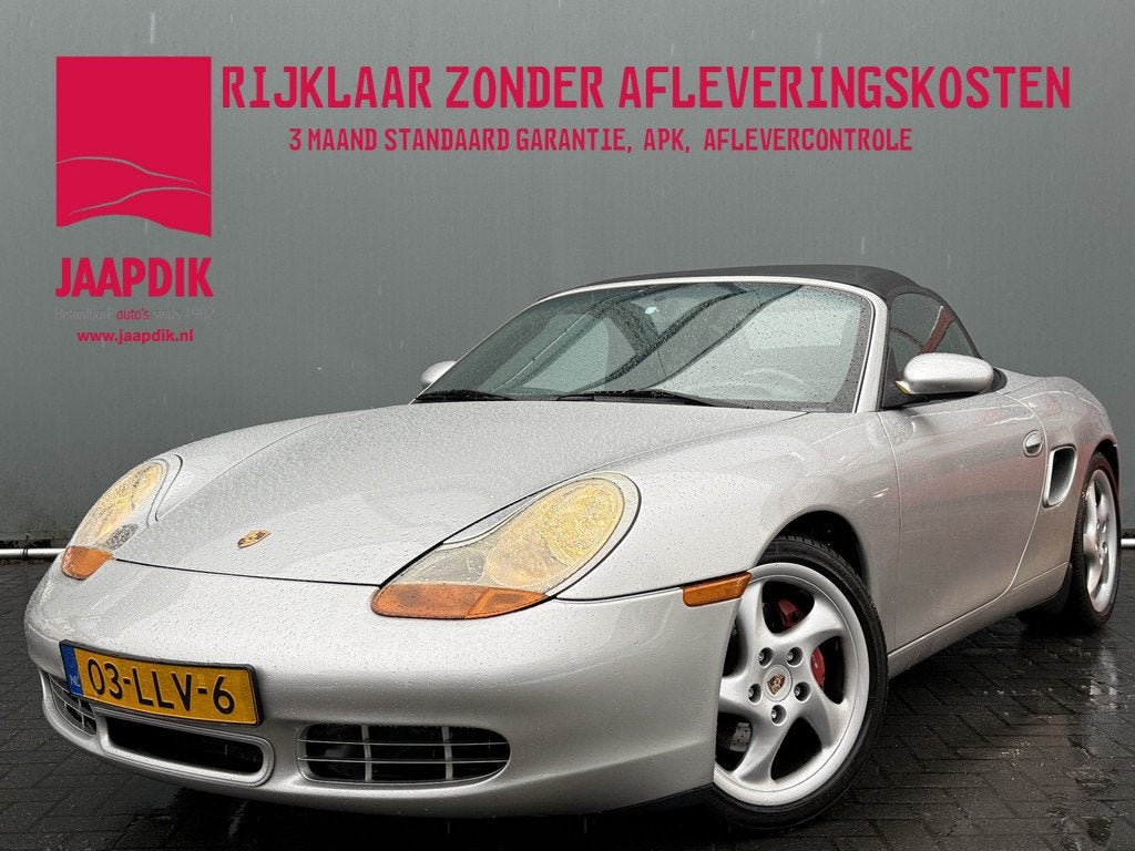 Porsche Boxster S BWJ 2001 3.2 253 PK Tiptronic AUTOMAAT | S, Auto's, Oldtimers, Automaat, Achterwielaandrijving, Zwart, Cabriolet