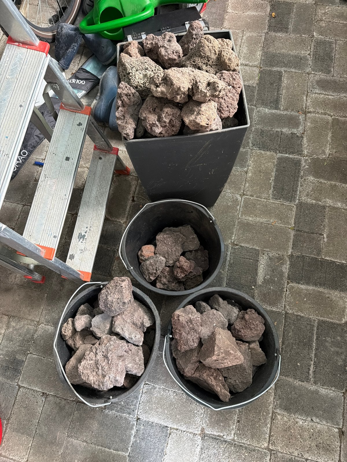 GRATIS!!! Lava stenen voor tuin, vijver of decoratie, Ophalen, Gebruikt