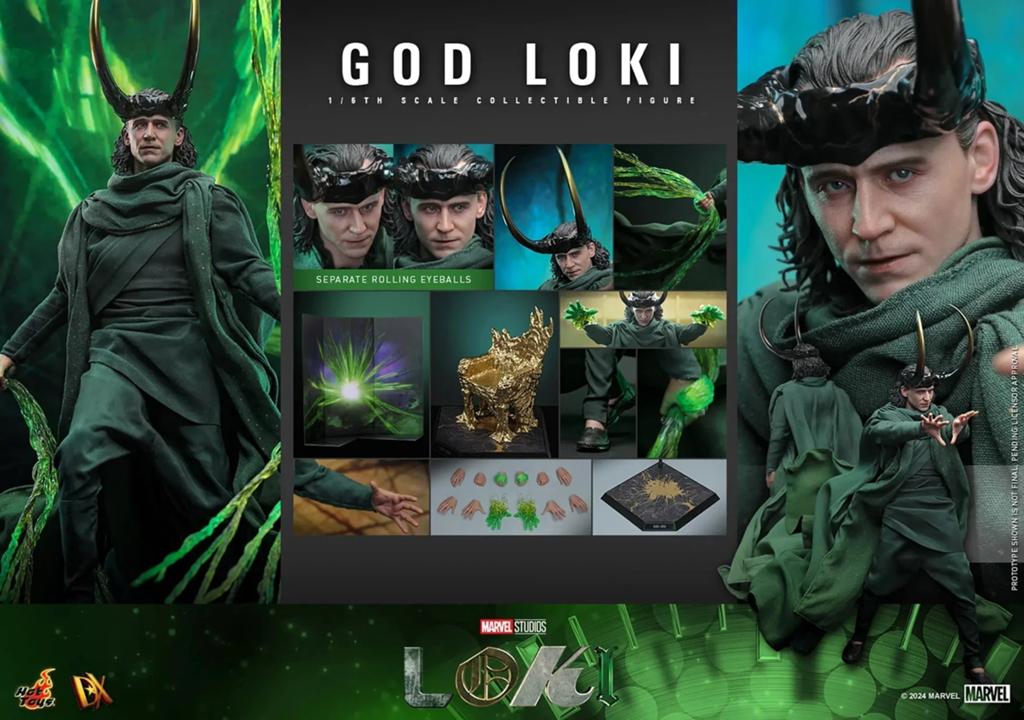 God Loki (Sculpted version) - Loki: Season 2 (Hot Toys DX40), Verzamelen, Film en Tv, Nieuw, Actiefiguur of Pop, Ophalen of Verzenden