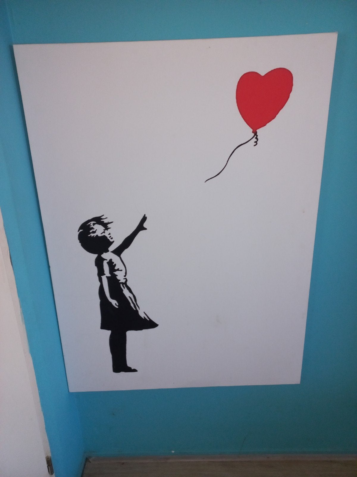 Prachtige zeefdruk van Banksy - Girl with Balloon, Ophalen of Verzenden