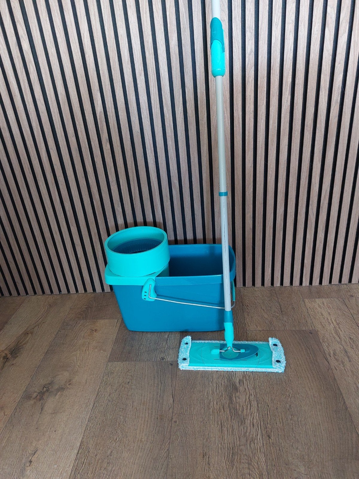 Leifheit Vloerreiniger Set: Emmer met Wringer en Mop, Ophalen of Verzenden