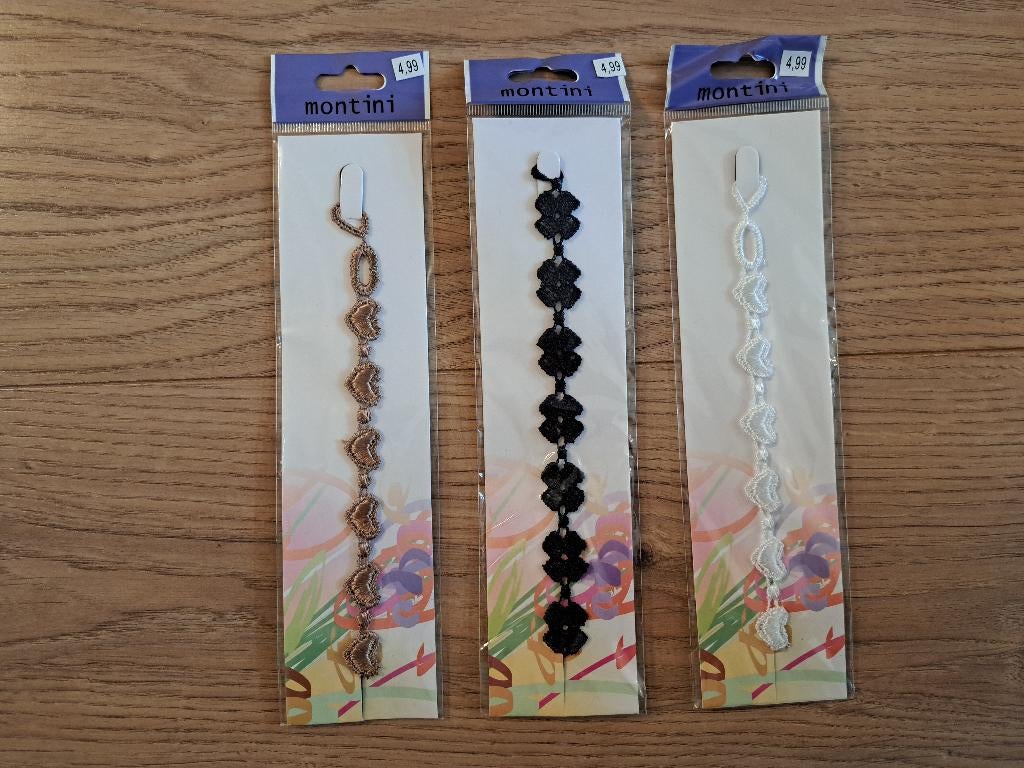 Leuke sieraden: armbandjes Montini geheel NIEUW, Ophalen of Verzenden, Nieuw, Wit, Overige materialen