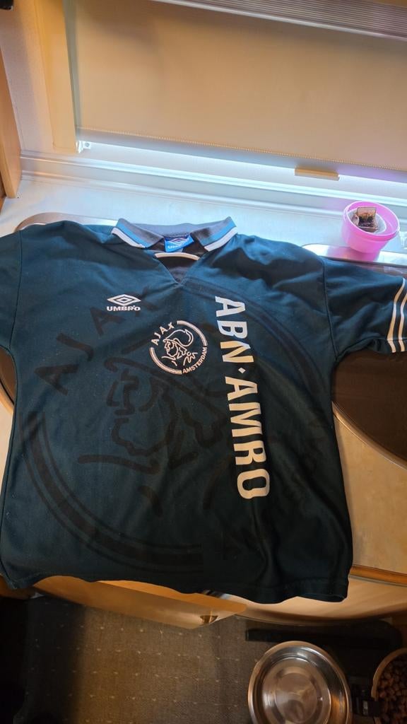 Vintage Umbro Ajax ABN AMRO Voetbalshirt Maat 158, Ophalen, Gedragen, Groen, Maat 46 (S) of kleiner