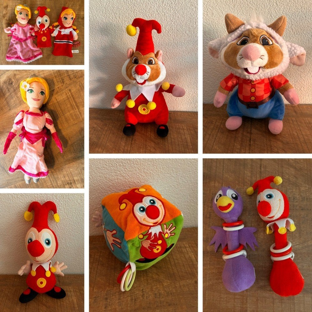 Efteling knuffels - handpoppen - rammelaars. ZGAN Zie FOTO's, Ophalen of Verzenden, Zo goed als nieuw, Overige typen