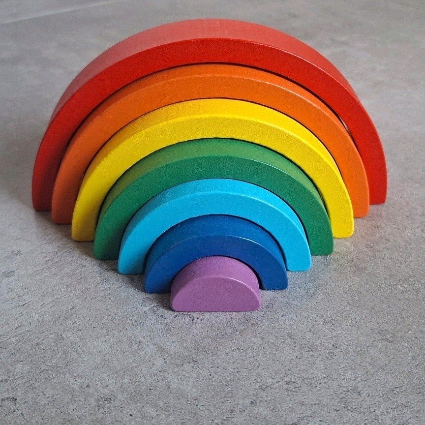 Nieuwe houten regenboog speelset, Ophalen of Verzenden, Nieuw