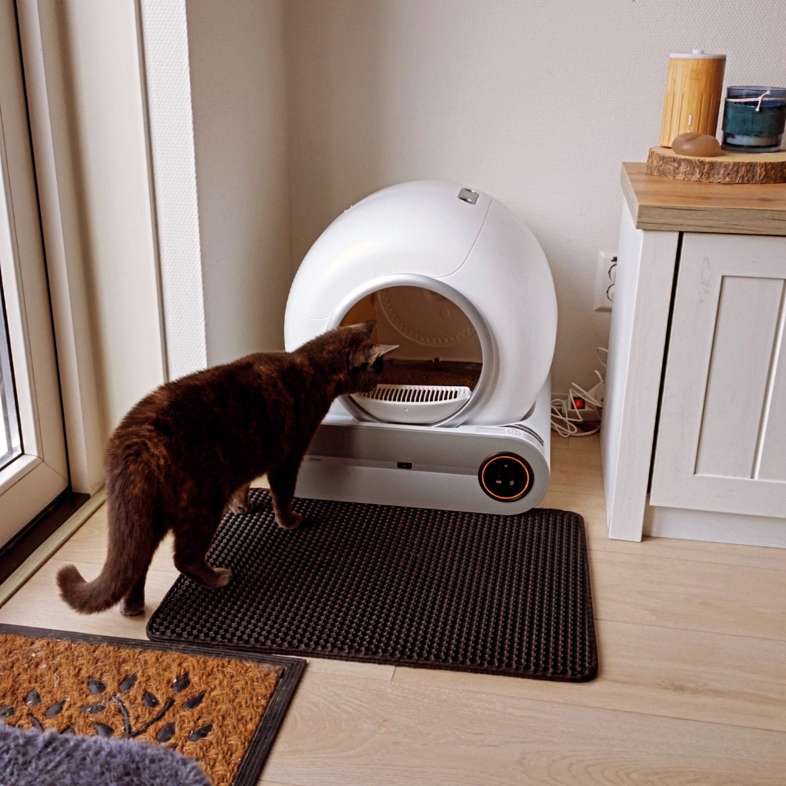 Automatische, zelfreinigende kattenbak XXL uit 2024. 65L, Dieren en Toebehoren, Kattenbakken, Ophalen