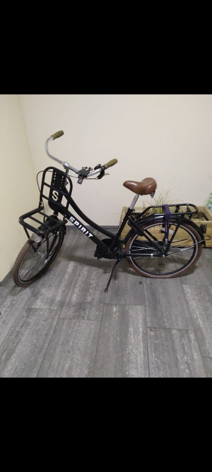 Spirit transportfiets met voordrager, Fietsen en Brommers, Fietsen | Dames | Damesfietsen, Ophalen, Gebruikt, Overige merken