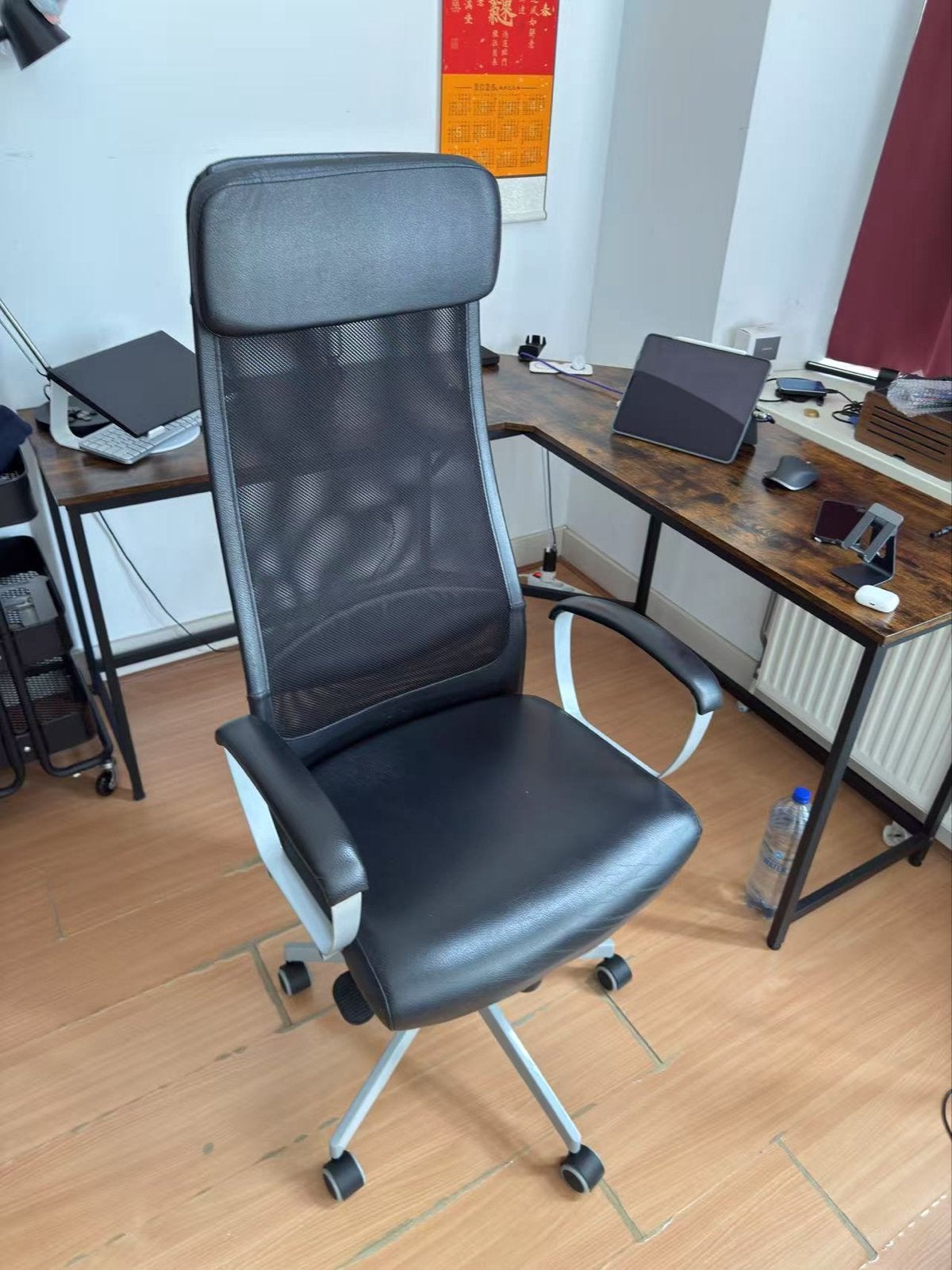 IKEA MARKUS Bureaustoel (Office/ Computer Chair), Huis en Inrichting, Gebruikt, Ophalen of Verzenden, Grijs, Bureaustoel