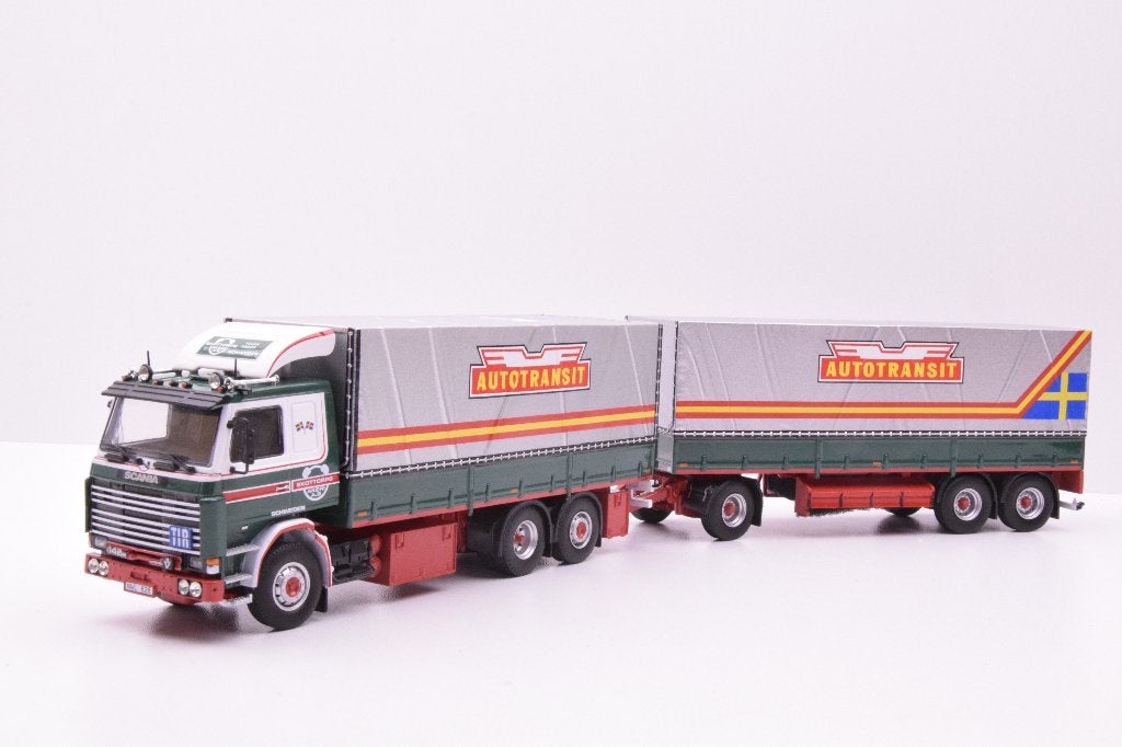 Scania 142h-V8  '' Autotransit  ''  Tekno, Ophalen of Verzenden, Zo goed als nieuw, Bus of Vrachtwagen, Tekno