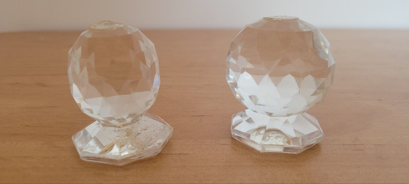 Set van 2 kristallen deurknoppen, Ophalen of Verzenden