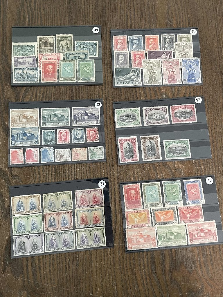 oude postzegels Spanje jaren 30 pro union iberoamericana/2, Postzegels en Munten, Postzegels | Europa | Spanje, Verzenden