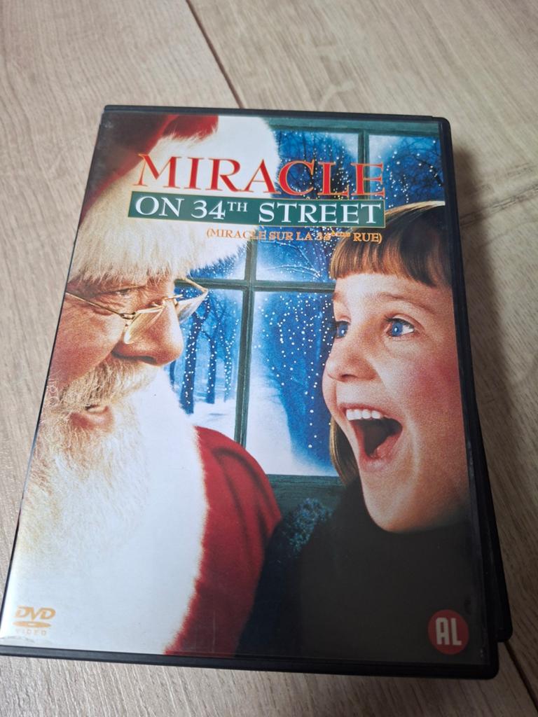 Miracle on 34th Street DVD - Kerstfilm, Alle leeftijden, Ophalen of Verzenden, Gebruikt