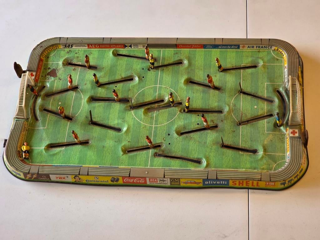 Vintage Blikken Voetbalspel, Ophalen of Verzenden, Gebruikt, Jongen of Meisje