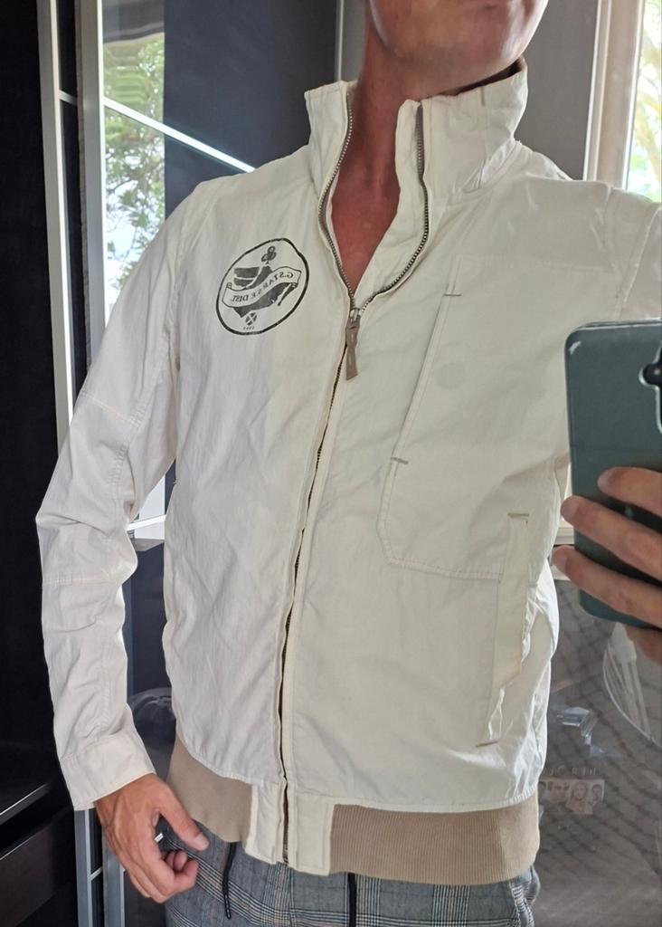 G-star zomerjas jack maat M, G-Star Raw, Maat 48/50 (M), Beige, Ophalen of Verzenden