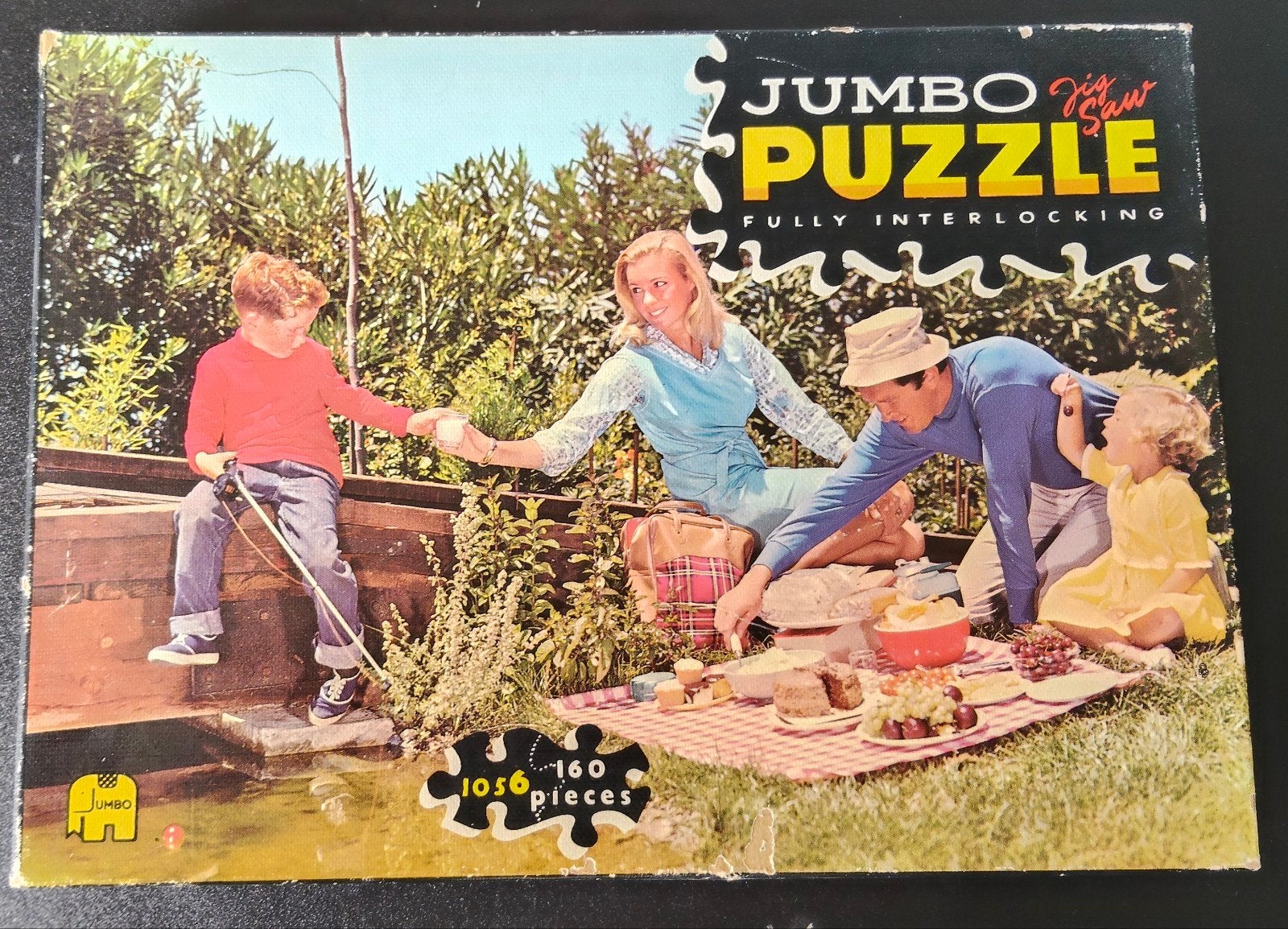 Jumbo Vintage Puzzel Jaren '60 - Picknick, Verzamelen, Ophalen of Verzenden, Gebruikt