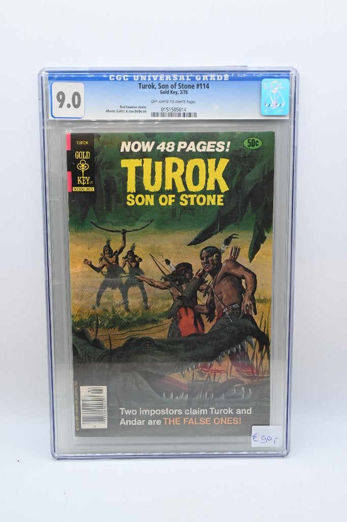 Turok, Son of Stone #114 CGC 9.0 Gold Key Comics