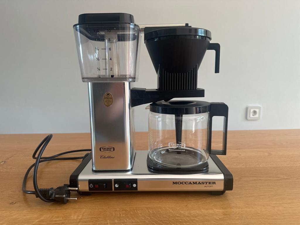 Moccamaster KBG 741 Koffiezetapparaat Zilver/Zwart, Ophalen, Afneembaar waterreservoir, Gebruikt, 10 kopjes of meer