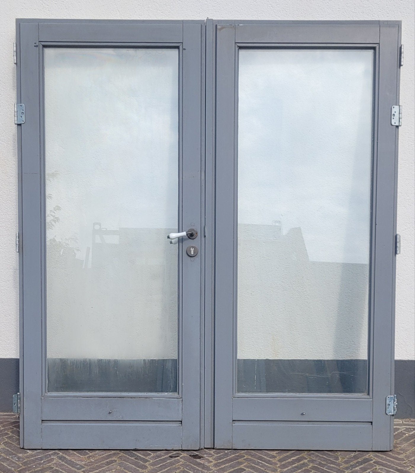 Set openslaande tuindeuren, Doe-het-zelf en Verbouw, Ophalen, Gebruikt, 120 cm of meer, Buitendeur