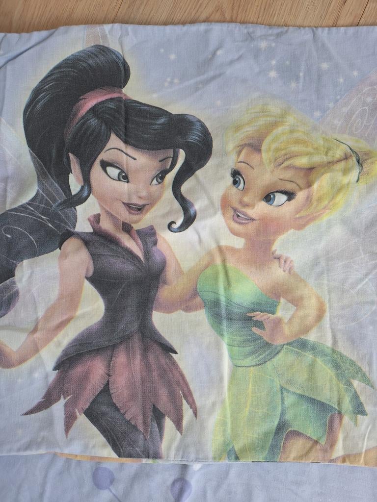 Dekbedovertrek met kussenhoes Tinkerbell, Ophalen of Verzenden, Gebruikt, Jongetje of Meisje, Dekbedovertrek
