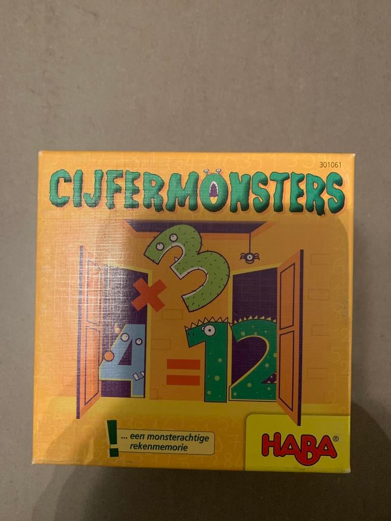 Spelletje HABA Cijfermonsters, Ophalen of Verzenden, Zo goed als nieuw