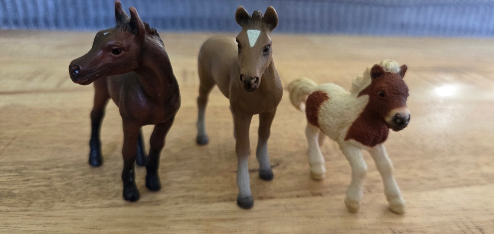 Schleich 3 veulens, Ophalen of Verzenden, Gebruikt