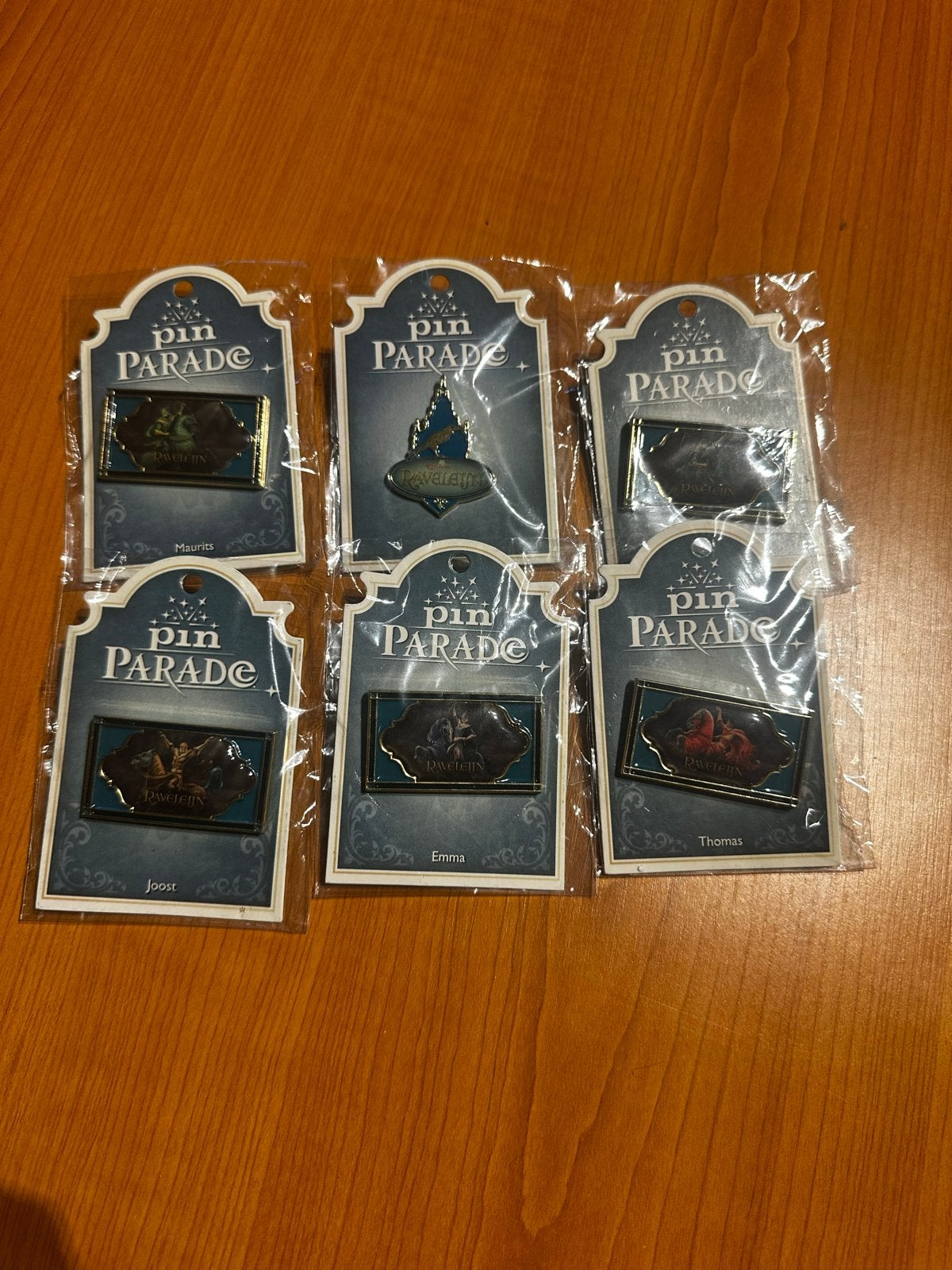 Efteling Pin Parade Raveleijn set (6 stuks), Ophalen of Verzenden, Nieuw, Overige onderwerpen, Speldje of Pin