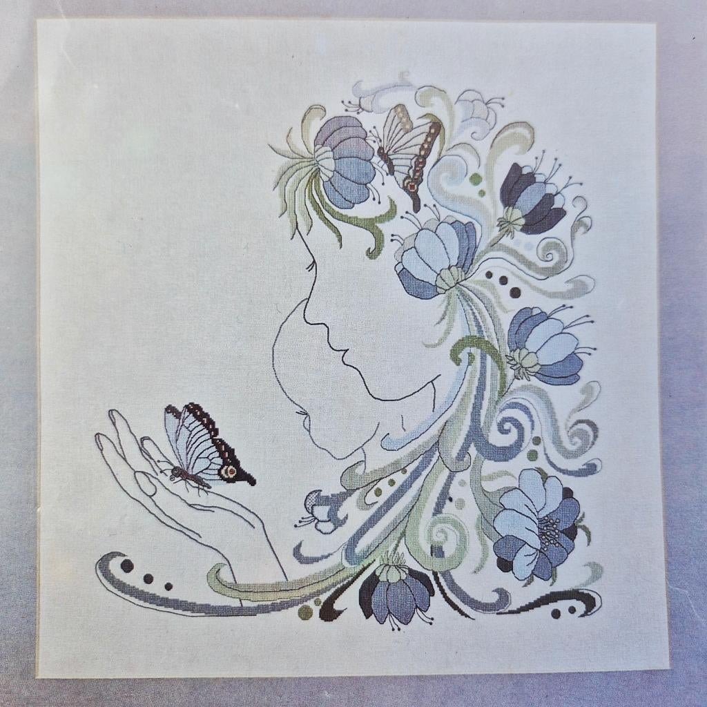 Vintage borduurpakket lanarte Jacoline Klein, Ophalen of Verzenden, Nieuw, Machineborduren, Borduurpakket