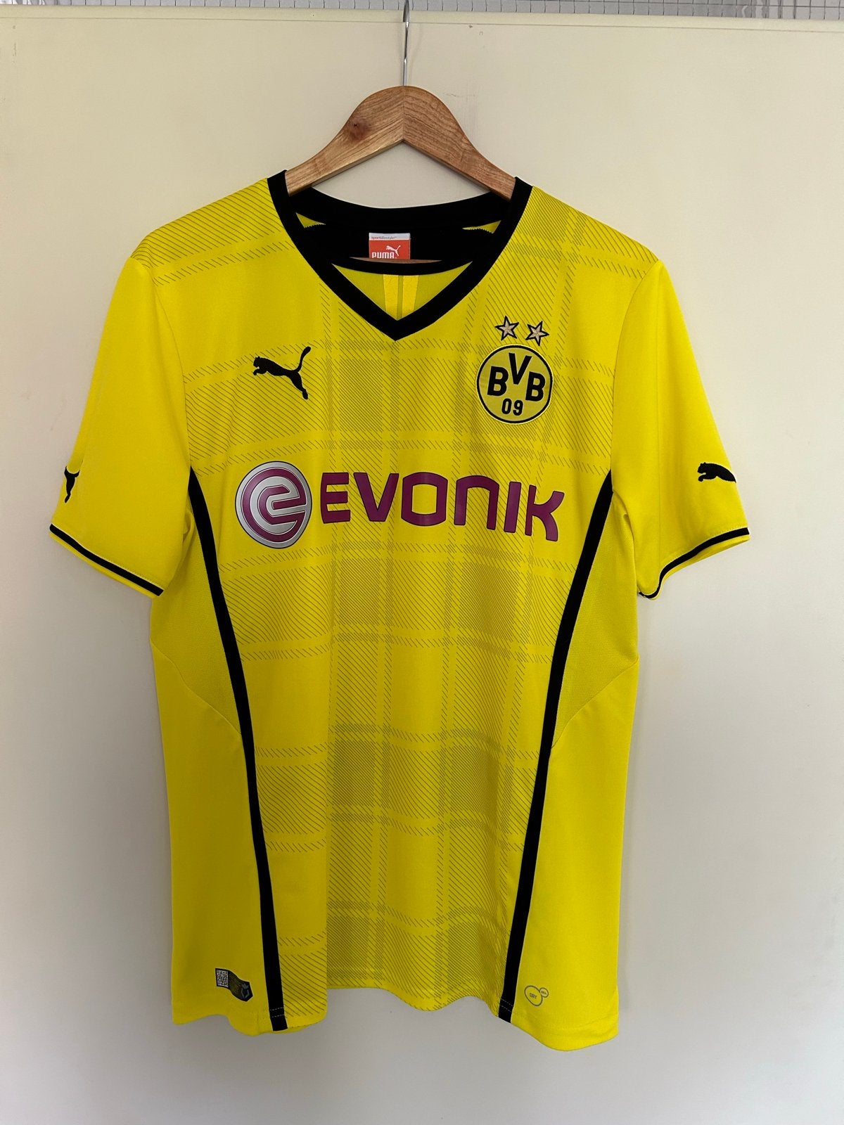 Officieel Borussia Dortmund 2014-2015 thuisshirt - Maat L, Maat L, Verzenden, Zo goed als nieuw, Shirt