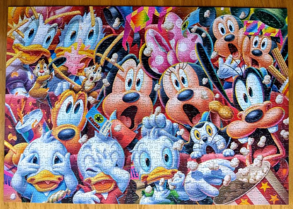 Disney puzzel Tenyo, Ophalen of Verzenden, 500 t/m 1500 stukjes, Zo goed als nieuw, Legpuzzel