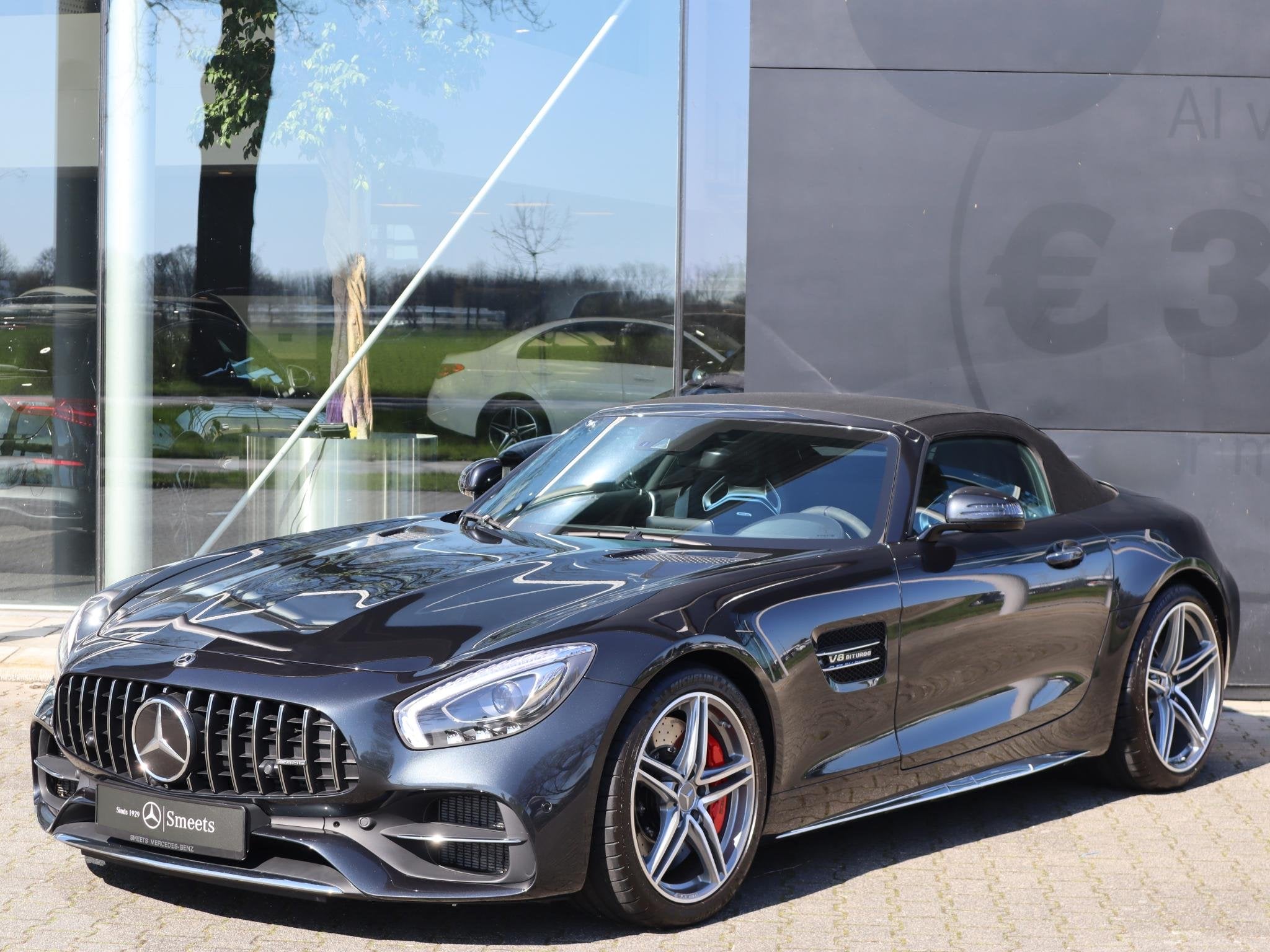 Mercedes-Benz AMG GT Roadster 4.0 C, Auto's, Achterwielaandrijving, Zwart, Bedrijf, 2 stoelen
