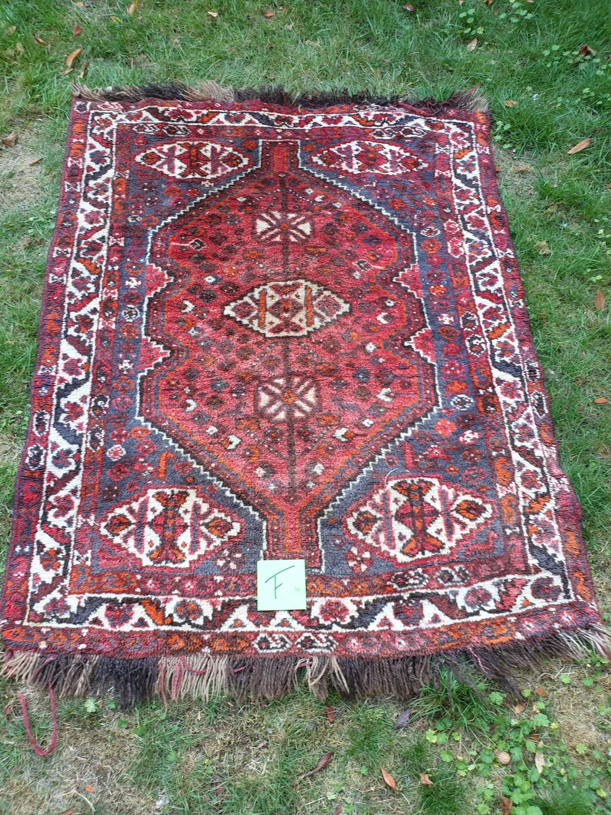 Antiek Perzisch Iran tapijt ❤️ vintage bohemian 148x115cm, Antiek en Kunst, Antiek | Kleden en Textiel, Ophalen of Verzenden